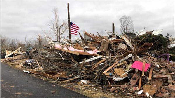 Tornadoe aftermath in WKY