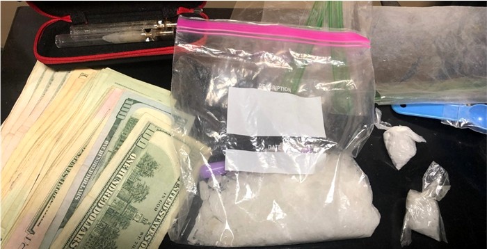 Meth Cash seized boone isom arrest