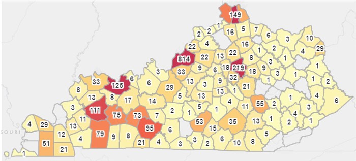 KY COVID 19 Dashboard 2020 04 19