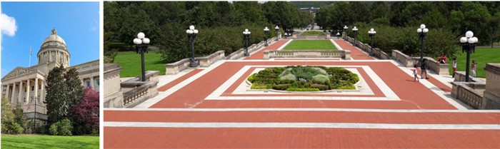 Kentucky State Capitol Red steps