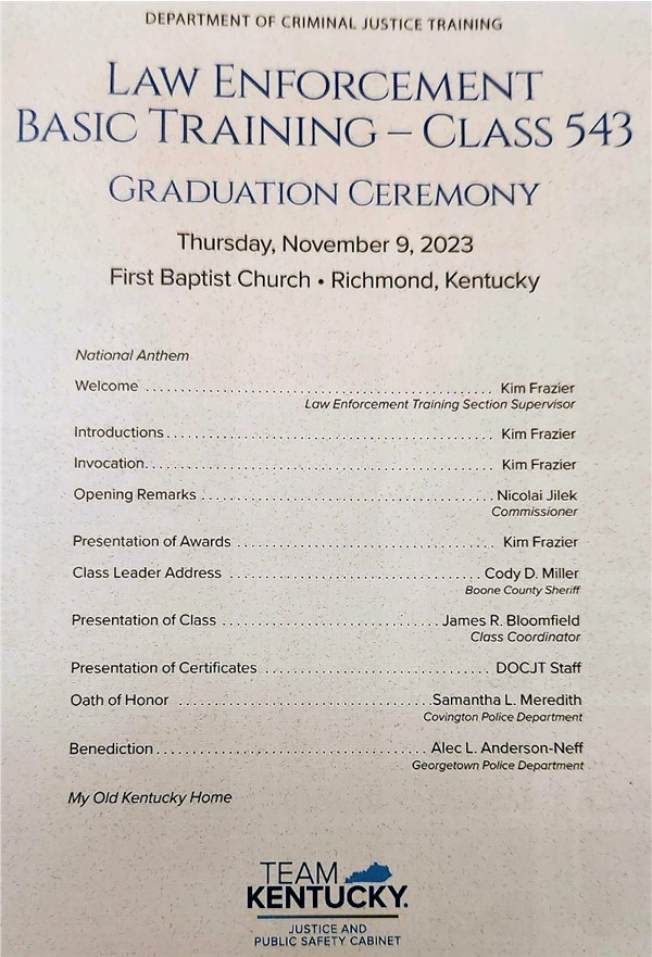 Mcvey graduation program