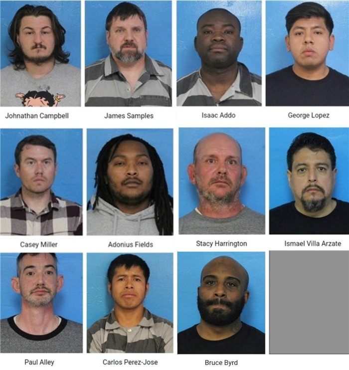 TBI Human Trafficking arrests Mar 2023