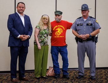 Mayor Randall Weddle, Sheila McCoy, Fred McCoy and KSP Trooper Scottie Pennington: https://www.clayconews.com/